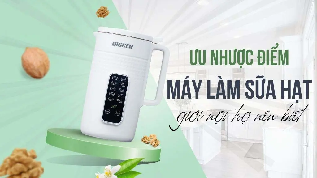 Nhược điểm của máy xay sữa hạt